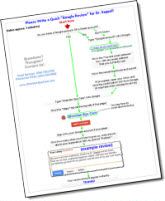 One-page handout for getting easy "Google reviews" from customers