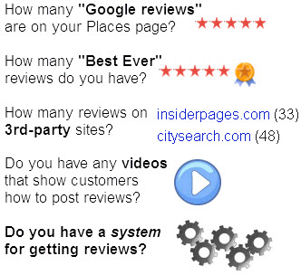 How good is your system for getting customer reviews?